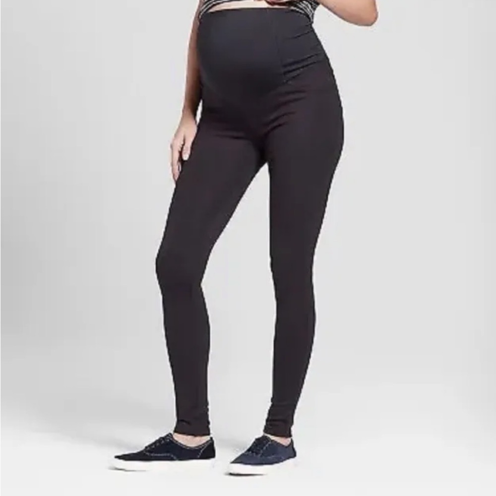 Maternity Crossover Panel Skinny Entubado Pants Isabel Maternity Trousers Sz 14